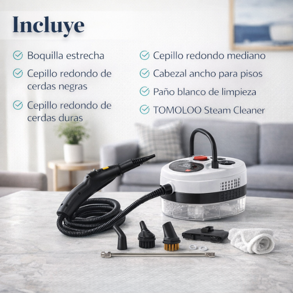 Limpiadora a Vapor Portátil para Limpieza del Hogar